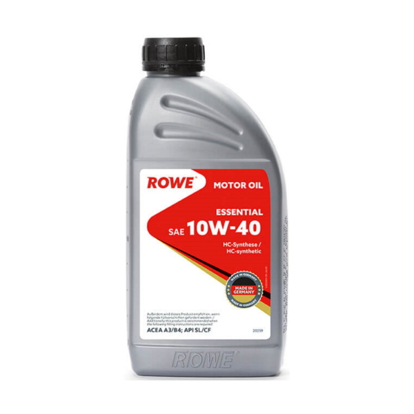 Масло моторное ROWE ESSENTIAL 10W-40 A3/B4, SL/CF синтетическое 1л / 10W40