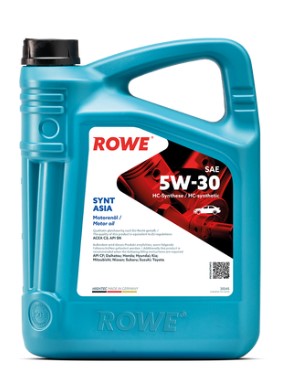 Масло моторное ROWE HIGHTEC SYNT ASIA 5W-30 ACEA C3, API SN/CF синтетическое 4л / 5W30