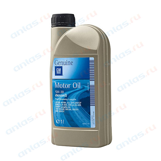 Масло моторное GM 5W-30=93165690 Dexos2 синтетическое 1л / 5W30