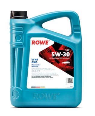 Масло моторное ROWE HIGHTEC SYNT ASIA 5W-30 ACEA C3, API SN/CF синтетическое 5л / 5W30