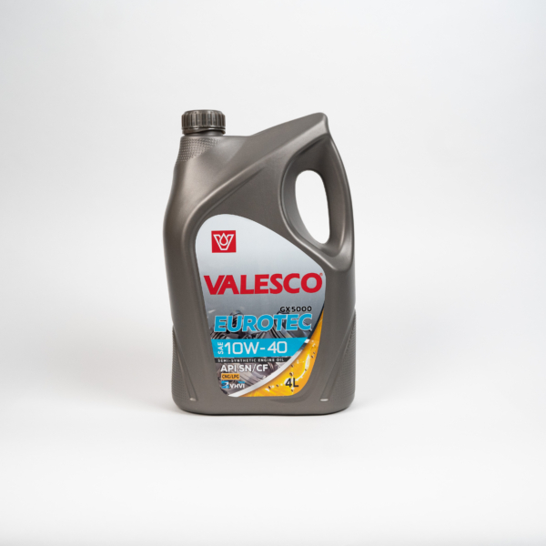 Масло моторное VALESCO EUROTEC GX 5000 10W-40 API SN/CF п/синтетическое 4л ПЭ , GM LL-B-025, MB-Approval 229.3, Renault RN0700, VW 502.00, VW 505.03 / 10W40