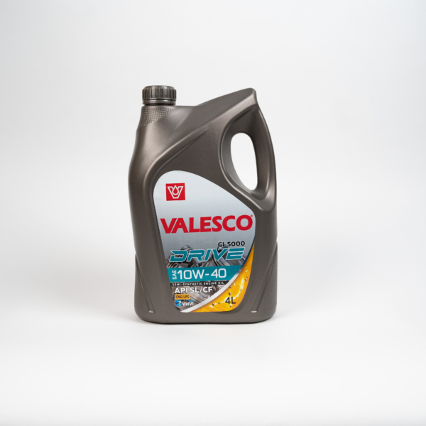 Масло моторное VALESCO DRIVE GL 5000 10W-40 API SL/CF п/синтетическое 4л ПЭ ACEA A3/B3 — API SL/CF АСЕА / 10W40