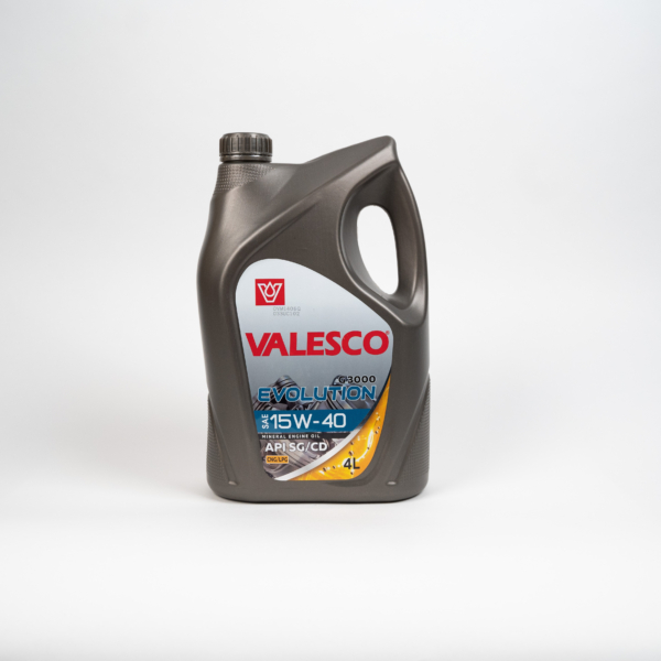 Масло моторное VALESCO Evolution G 3000 15W-40 API SG/CD минеральное 4л ПЭ MB/ 228.1 ACEA E2 MAN 271 MTU Type 1 API SG Allison C5 / 15W40