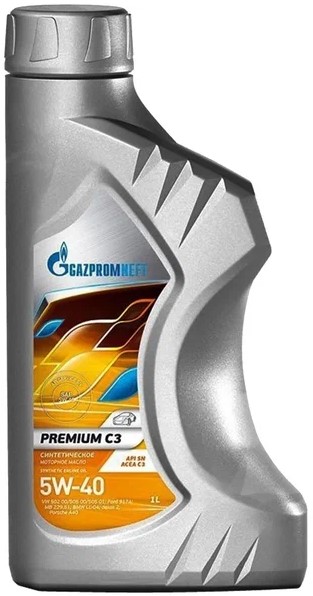 Масло моторное Gazpromneft 5W-40 Premium C3 1л / 5W40