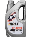 Масло моторное Rolf GT 5W-30 ACEA A3/B4 синтетическое пластик 4л / 5W30