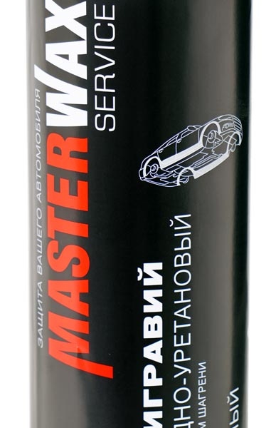 Антигравий MasterWax Service 313 черный каучуковый с эффектом шагрени 1 л