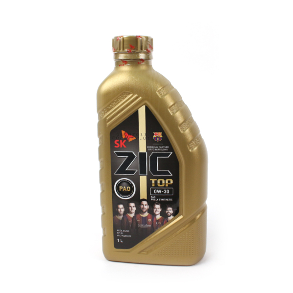 Масло моторное ZIC 0W-30 TOP API SL ACEA A5/B5 синтетическое 1л / 0W30