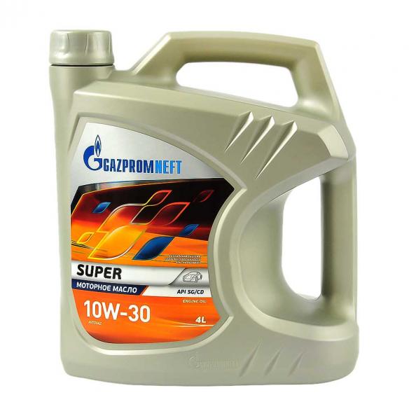 Масло моторное Gazpromneft 10W-30 Super CD|SG миниральное 4л / 0W30