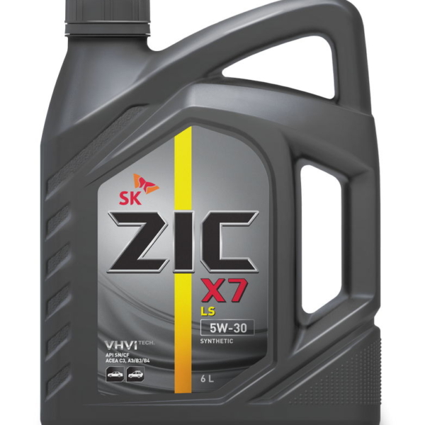 Масло моторное ZIC 5W-30 X7 LS SN C3 синтетическое 6л 229.51 LL-04 dexos2 LOW SAPS / 5W30