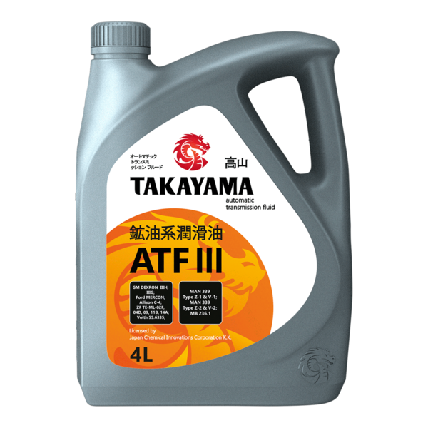 Масло трансмиссионное Takayama ATF III Dexron 4л пластик