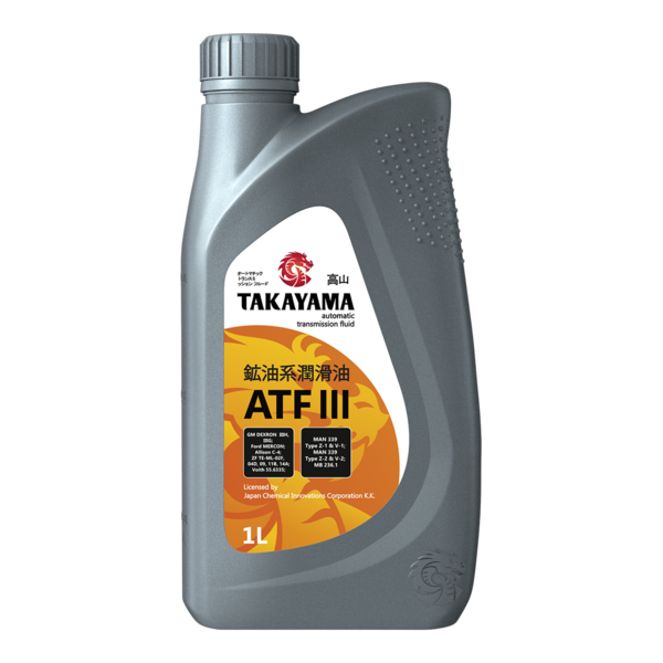 Масло трансмиссионное Takayama ATF III Dexron 1л пластик