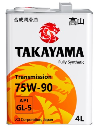 Масло трансмиссионное Takayama 75W-90 API GL-5 п/синтетическое (металл) 4л / 75W90