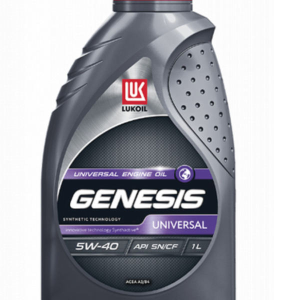 Масло моторное Лукойл Genesis UNIVERSAL 5W-40 SN/CF A3/B3, A3/B4 синтетическое 1л / 5W40