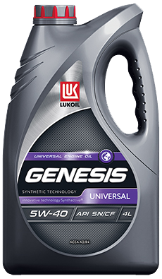 Масло моторное Лукойл Genesis UNIVERSAL 5W-40 SN/CF A3/B3, A3/B4 синтетическое 4л / 5W40