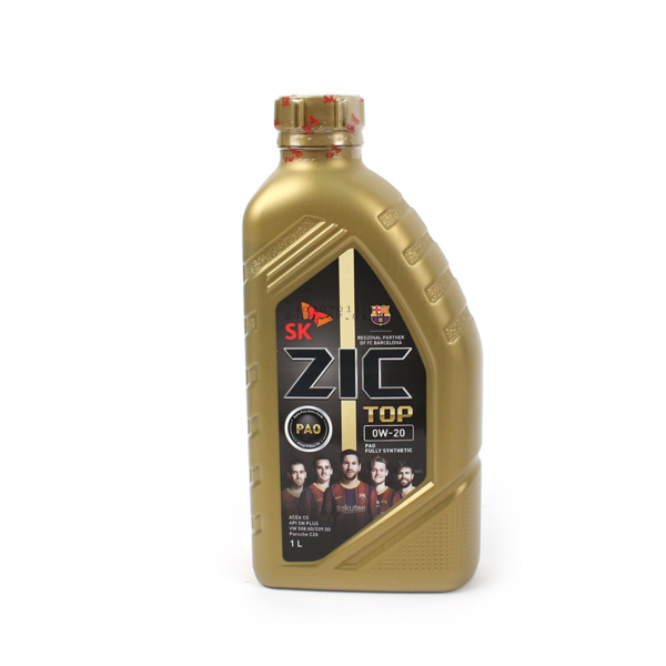 Масло моторное ZIC 0W-20 TOP API SN PLUS ACEA C5 синтетическое 1л / 0W20