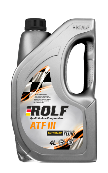 Масло трансмиссионное Rolf ATF III D Dexron пластик 4л