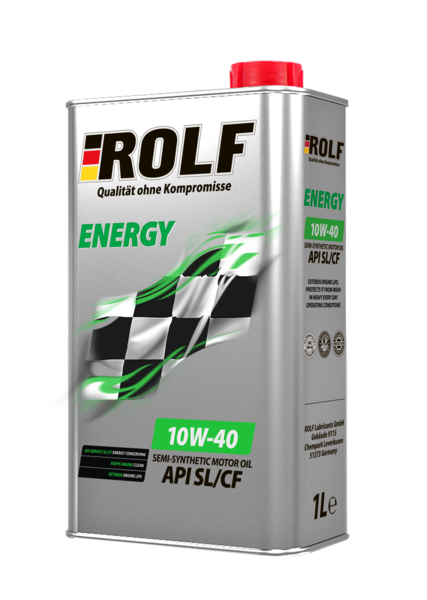 Масло моторное Rolf Energy 10W-40 SL/CF п/синтетическое 1л / 10W40