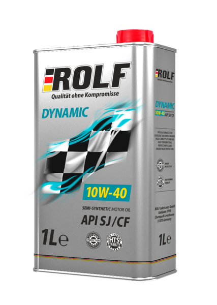 Масло моторное Rolf Dynamic 10W-40 SJ/CF п/синтетическое 1л / 10W40