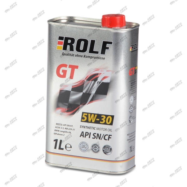 Масло моторное Rolf GT 5W-30 ACEA A3/B4 синтетическое 1л / 5W30