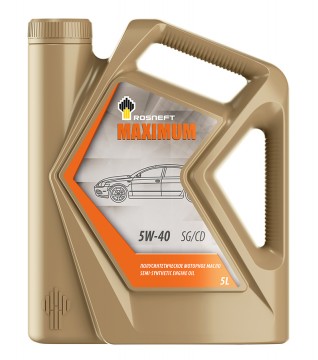 Масло моторное РосНефть 5W-40 Maximum SG/CD п/синтетическое 5л / 5W40