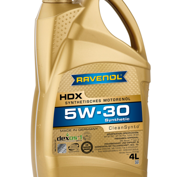 Масло Ravenol 5W-30 HDX SN Plus/SP GF-6A синтетическое 4л / 5W30