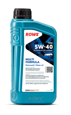 Масло моторное ROWE HIGHTEC MULTI FORMULA 5W-40 C3,API SN синтетическое 1л / 5W40