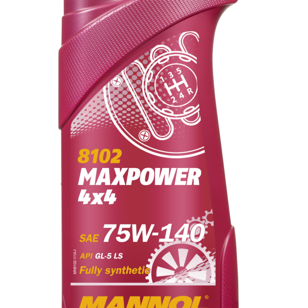 Масло трансмиссионное Mannol 75W-140 4 х 4 Maxpower GL5 синтетическое 1л / 75W140