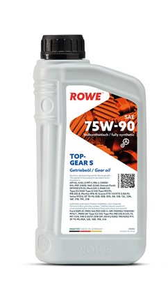 Масло трансмиссионное ROWE 75W-90 Hightec TopGear S GL-4/GL-5/MT-1 РАО-синтетическое трансмиссионное масло премиум-класса 1л / 75W90
