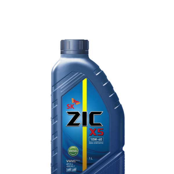 Масло моторное ZIC 10W-40 X5 Diesel API Cl-4/SL п/синтетическое 1л / 10W40