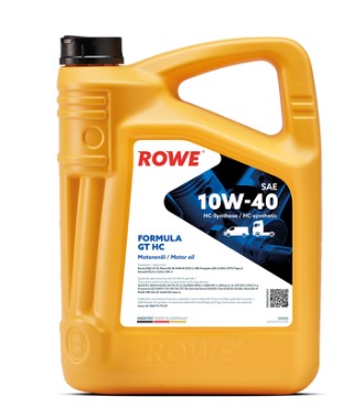 Масло моторное ROWE HIGHTEC FORMULA GT HC 10W-40 MAN M 3275-1,Deutz DQC III-10,Volvo VDS-3,Renault RLD-2,MB-228.3/229.1,Mack EO-N,MTU Type 2 синтетическое 5л / 10W40