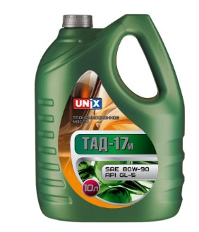 Масло трансмиссионное UNIX ТАД 17 80W-90 GL-5 3л / 80W90