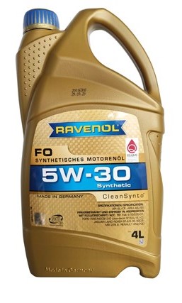 Масло моторное Ravenol 5W-30 FO A5/B5 SL/CF синтетическое 4л 4014835722699 / 5W30