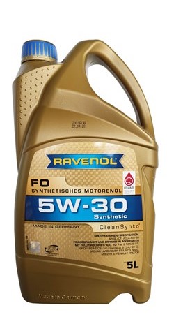 Масло моторное Ravenol 5W-30 FO A5/B5 SL/CF синтетическое 5л / 5W30