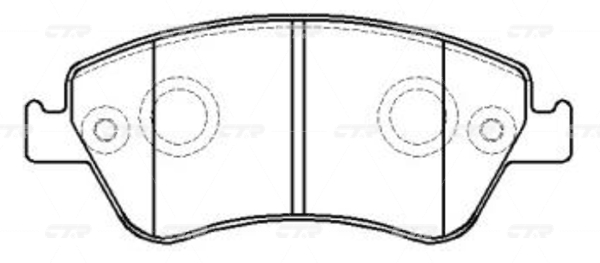 Колодки тормозные CTR GK1067