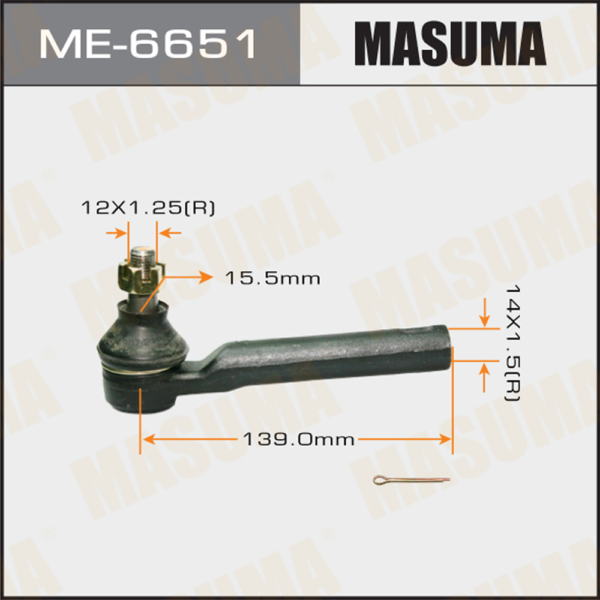 Наконечник рулевой Masuma ME6651