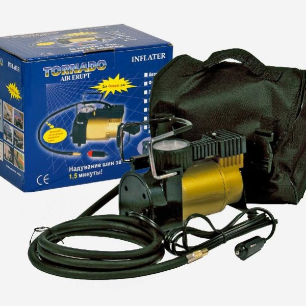 Компрессор Tornado AC-580 35 л/мин до 10 А 140 PSI в сумке без пенопласта Nova Bright