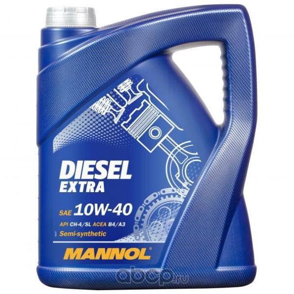 Масло Mannol Molibden Diesel 10W40 4л (п/синт)