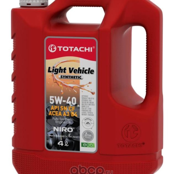 Масло TOTACHI LV 5W40 SN/CF 4л QR