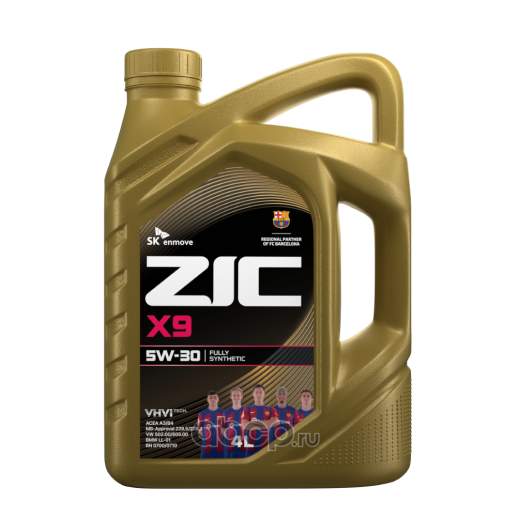 Масло ZIC X9 5W30 4л SN/CF синтет