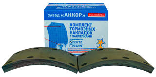 Накладка тормозная Кам. (к-кт 8шт.) АККОР