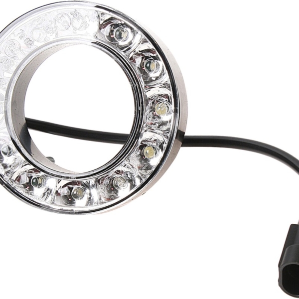 Фонарь габаритный передний белый.LED круг