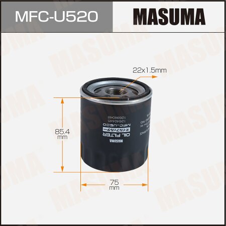 Фильтр масляный Masuma MFCU520