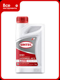 Антифриз Sintec Lux красный 1кг G12+(-40) QR