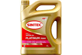 Масло Sintec платинум 7000 5W30 A5/B5, SL/CF 4л QR