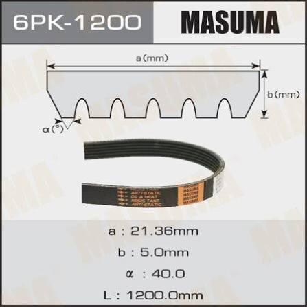 Ремень 6PK1200 Masuma