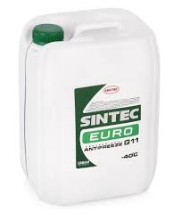 Антифриз Sintec Euro зеленый 10кг G11 QR