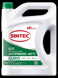 Антифриз Sintec Euro зеленый 5кг G11 (-40) QR