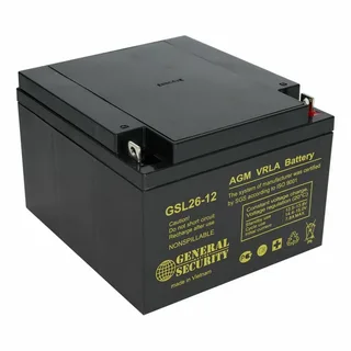 Аккумулятор GSL26-12 12В 26 Ач General Security