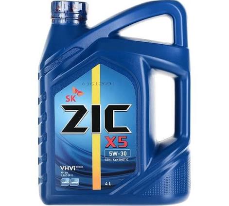 Масло ZIC X5 5W30 4л GF-6 п/с QR