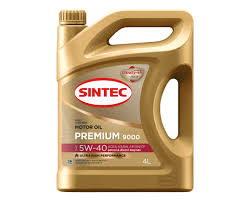 Масло Sintec Премиум 9000 5W40 4л SN/CF, A3/B4 QR синт